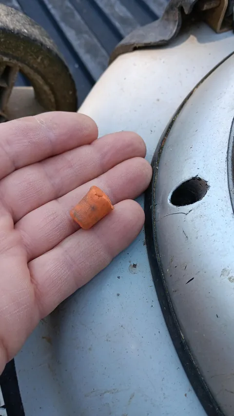 Use ear plugs to keep your lawnmower deep recessed screws/bolts clean