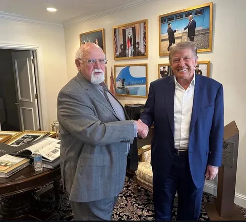 Donald Trump keeps a picture of Kim Jong Un on his wall