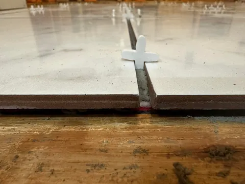 Washer flooded my laundry room so I learned how to tile.