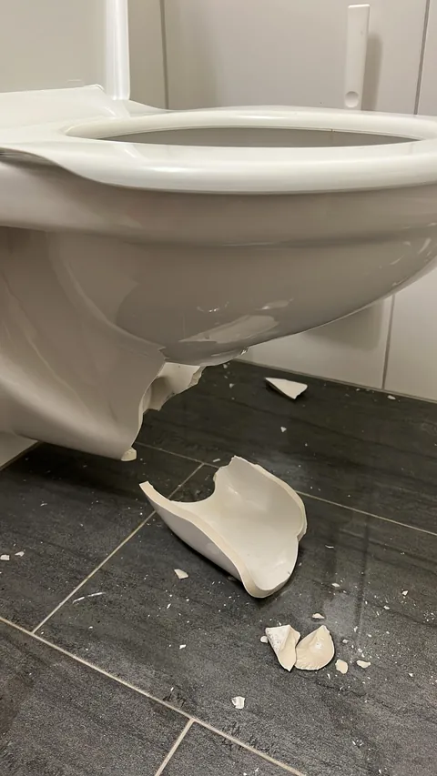 Noticed a van of sewer cleaning technicians yesterday when I came home - neighbor had an obstructed drain. Came home to this.