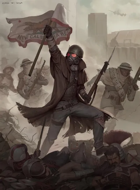 Fallout New Vegas, Deimos Art, digital painting, 2025