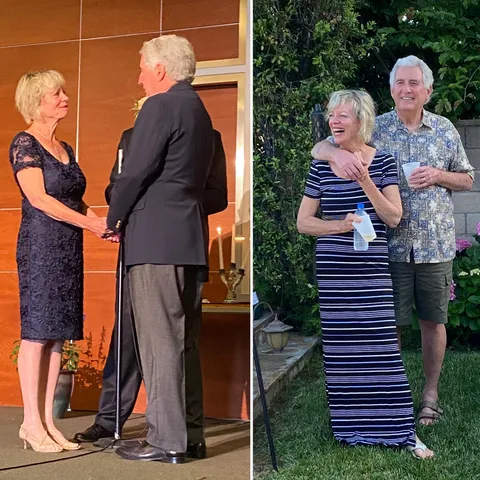 My Dad got married yesterday and turned 80 today!