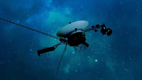 NASA's Voyager 1 has been flying through space for 48 years — and it's still not even a full light-day away.