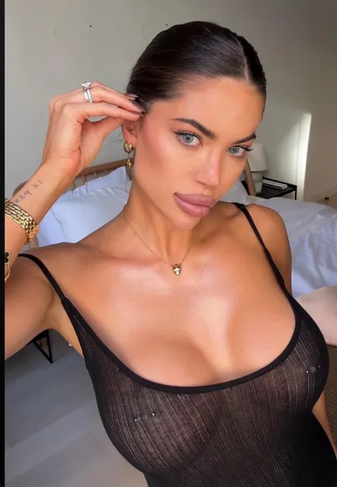 gorgeous russian bimbo with noticeable pierced tits