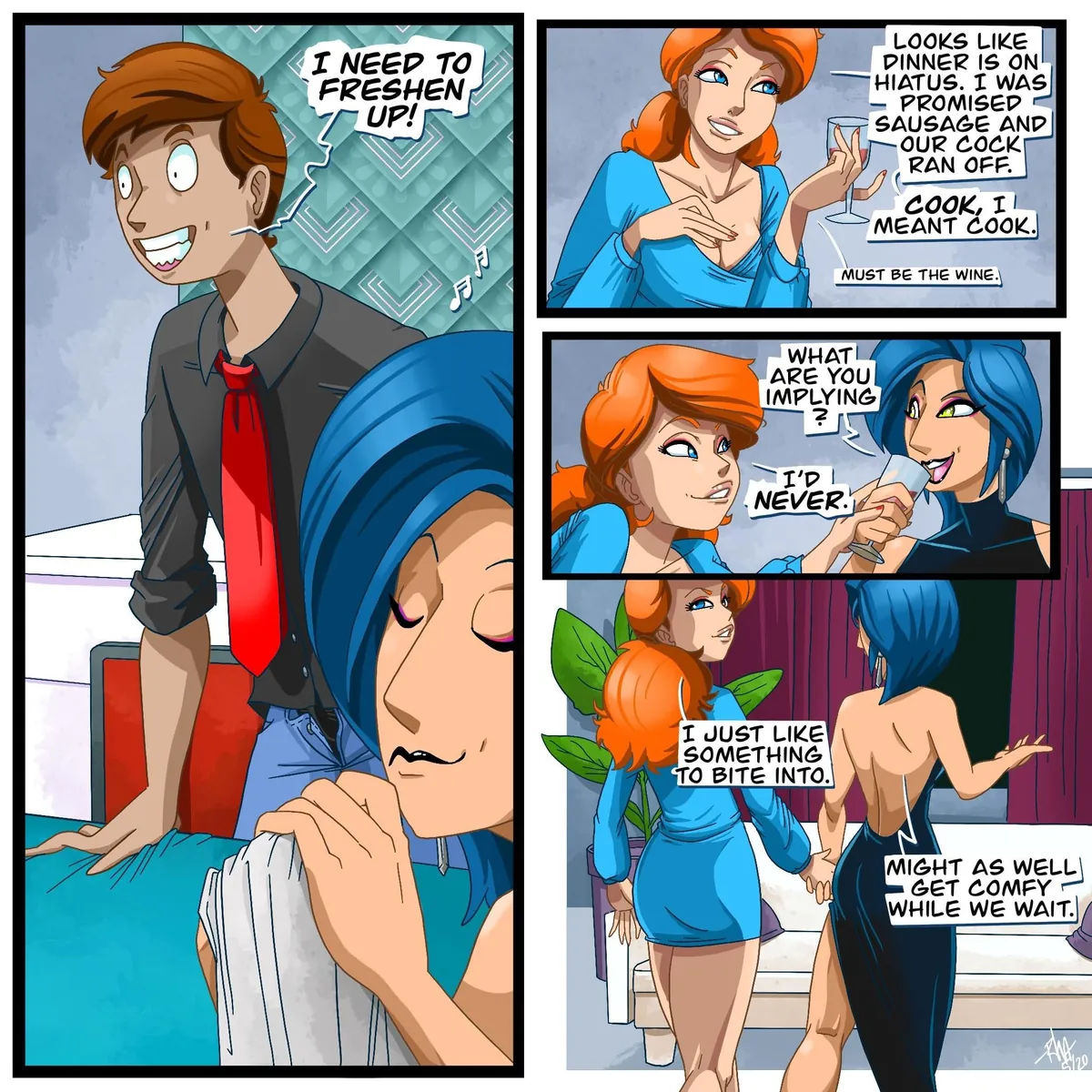 [OC] Dinner Party, by me [RhA].