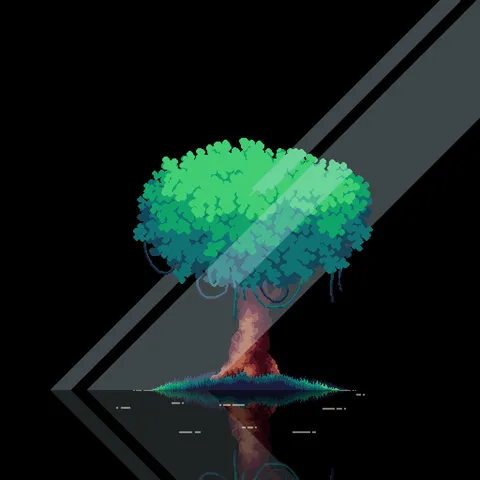pixel art tree i made 4 years ago
