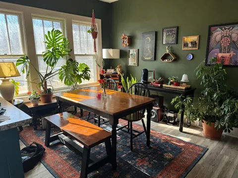 Sunday morning sunshine in my dining room