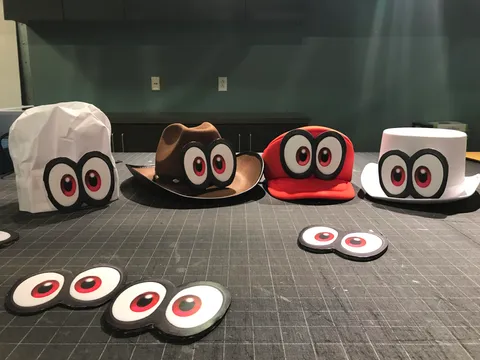 My son’s Bday is Saturday. So I’m making Cappy hats for all his buds coming to the party.