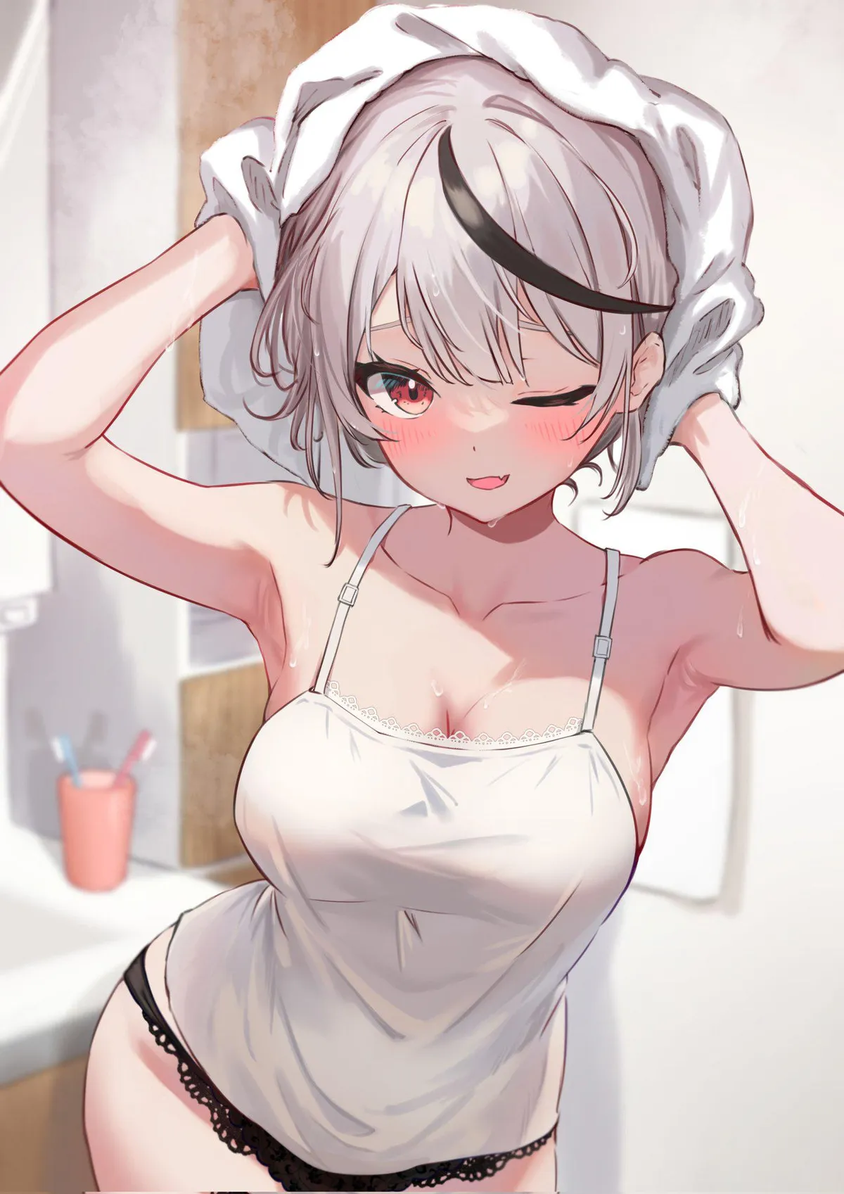 Chloe after a bath [Hololive]