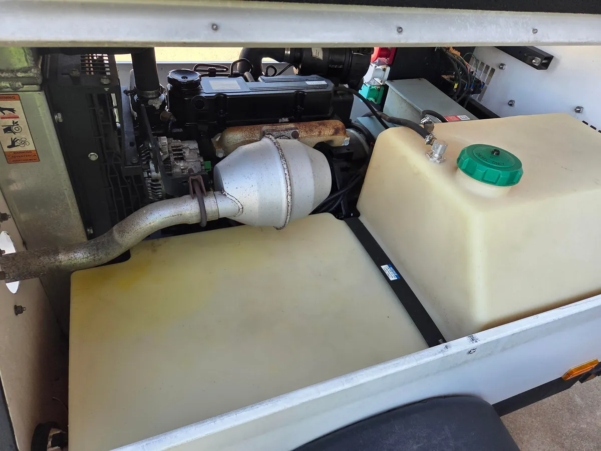Cleaned a towable diesel generator at work.