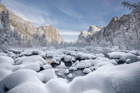 Yosemite Valley in Winter [3000x2000] [OC]