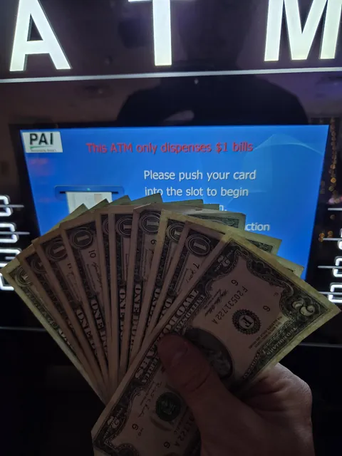 I got $10 out of this ATM that said it only gives $1 bills. One of the bills it gave me was a $2 bill.