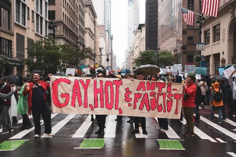 Sending love to my 🏳️‍🌈 friends. (No Kings - NYC - 6/14)