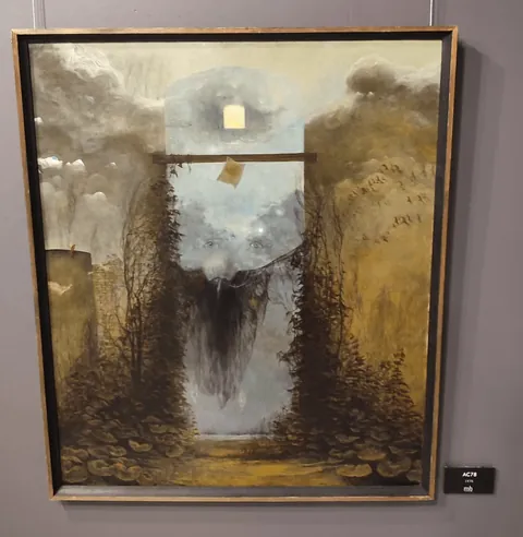 Some of the lesser known Beksiński's works currently exhibited in Warsaw