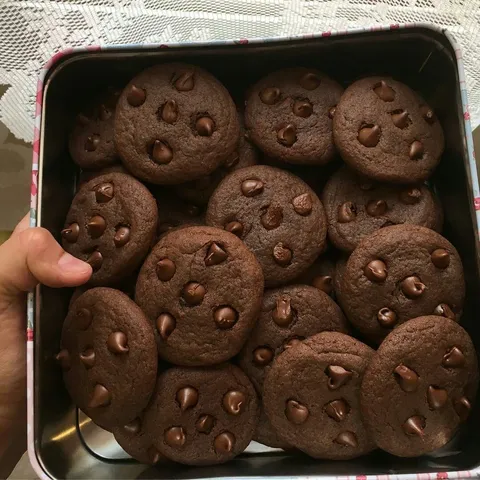 Chocolate chocolate chip cookies!