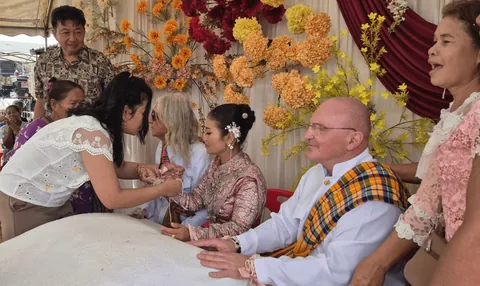 Buriram Bride Weds Two Austrian Police Friends in Rare Three-Person Wedding