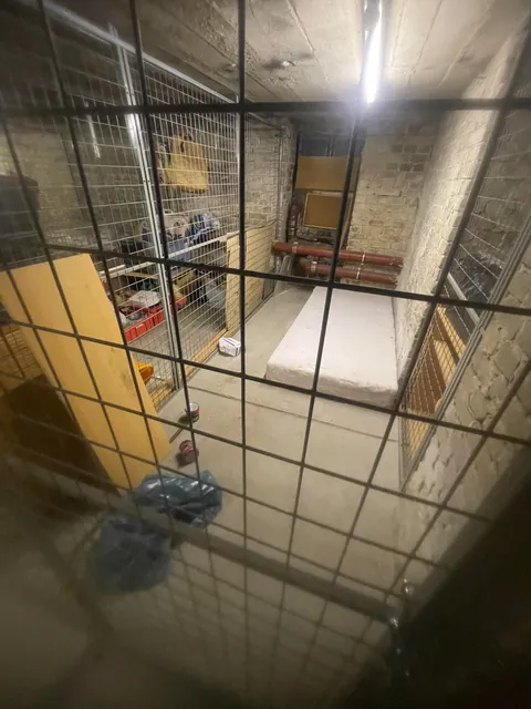 My semi terrifying basement where someone broke in and slept for months 