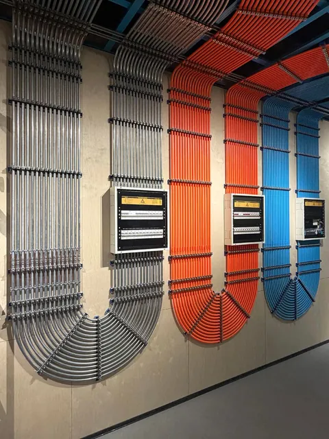 pipe and cable management of this place
