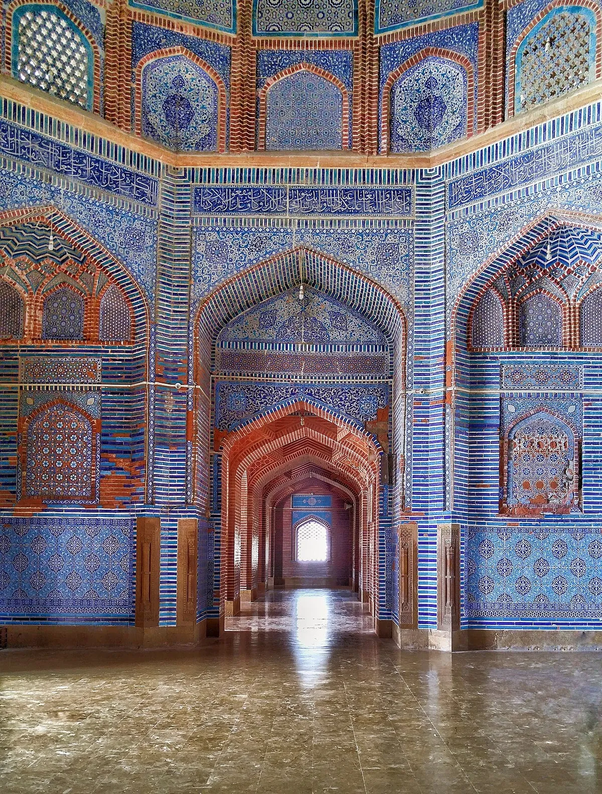 16th century Architecture of Shah Jahan Mosque of Mughal Era - Thatta, Sindh