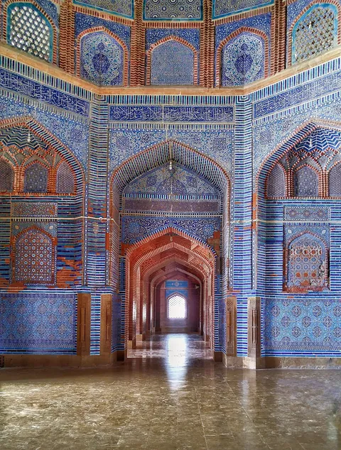 16th century Architecture of Shah Jahan Mosque of Mughal Era - Thatta, Sindh