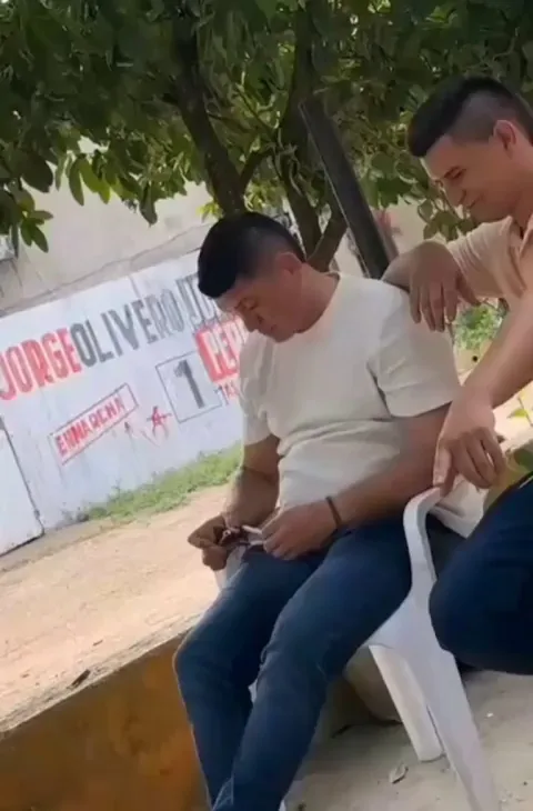 Throws his last two firecrackers