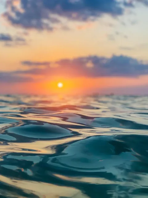 ITAP with my iPhone in the water to get a sunset.