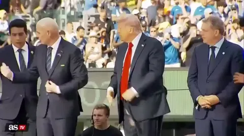 Donald Trump stole a CWC winners medal