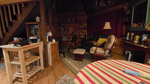 Stayed in a very cozy cabin, even when the power went out.