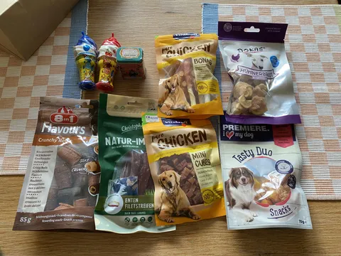 Neighbor heard my elderly dog wen through surgery, said she left us "a little care package for her and something for the humans too". This was the "little" package"