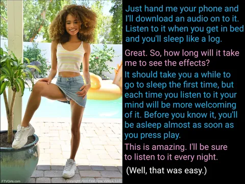 She wanted to be hypnotized.