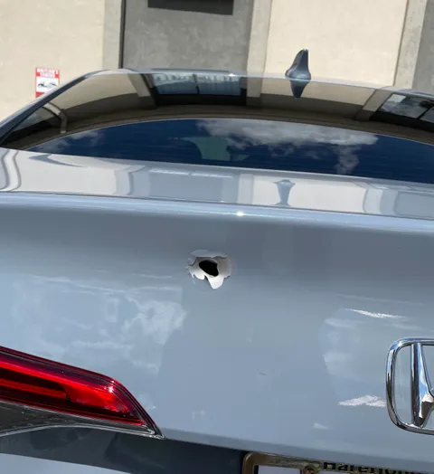 Bought a new car for my new traveling job. Got divorce papers in the mail the next day. Someone shot my new car two days later.