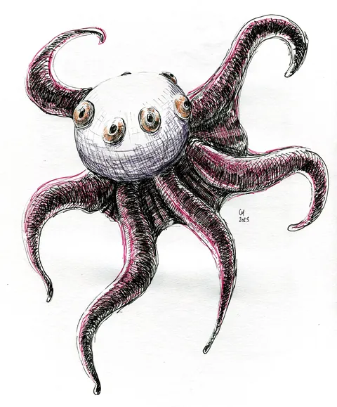 (OC) Alien Earth eye creature