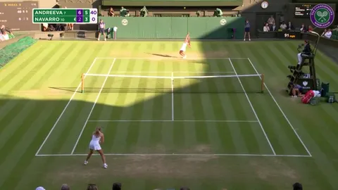 Mirra Andreeva seemingly won her match at Wimbledon without realizing it