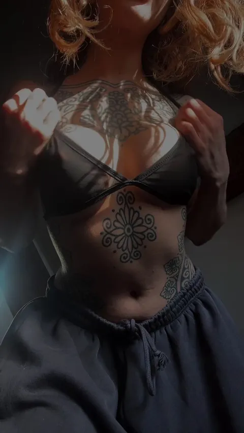 Big tits at golden hour