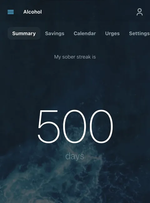 Alcohol free for 500 days!