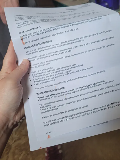 Got a letter from my hospital today, it had blood on it