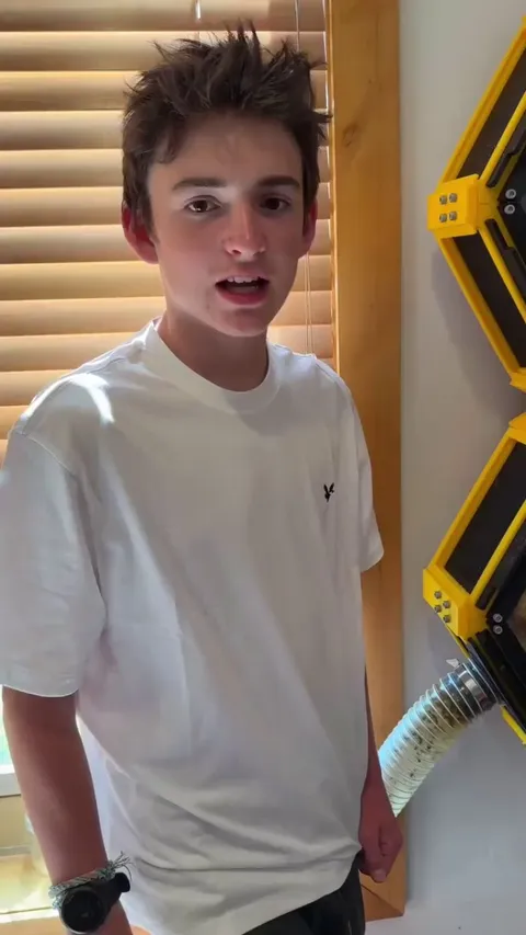 13 year old kid builds a 3D printed beehive inside his bedroom