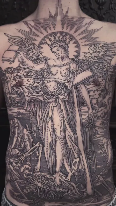Full body suit in progress by me (Ivan Zagusta), Zaraza tattoo shop, Warsaw PL. 