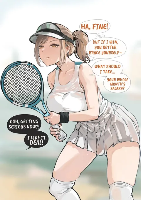 Tennis MILF Instant Loss [Artist: Frozenspiderlily]