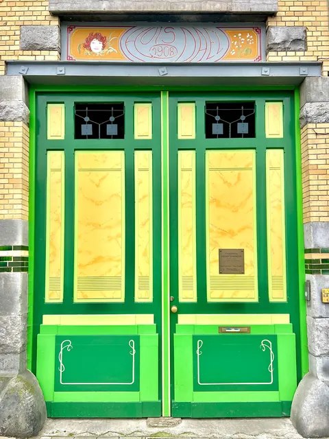 Beautiful doors in Ghent Belgium
