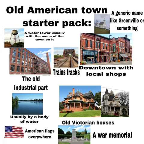 Old American town starter pack