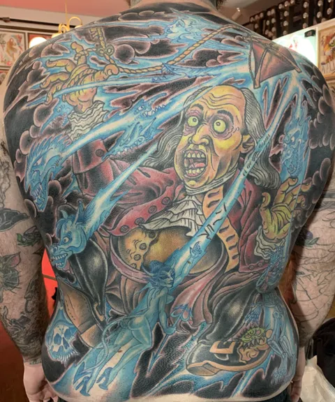 Ben Franklin backpiece by me, in Philly
