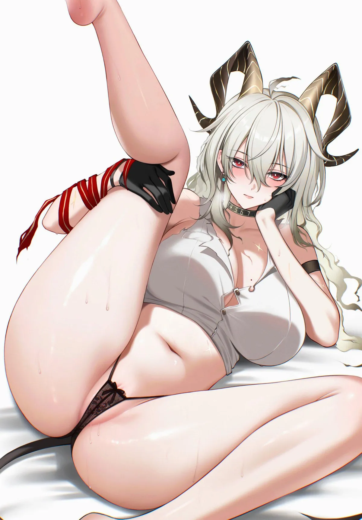 Zani with her legs spread