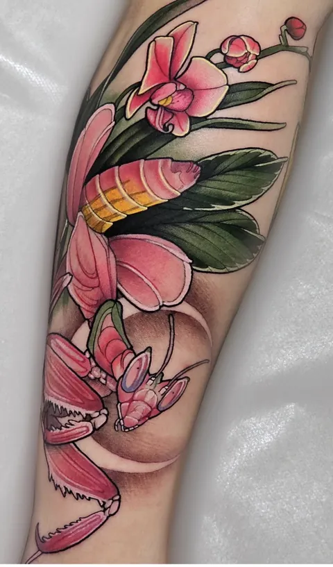 My favorite tattoo! Orchid Mantis