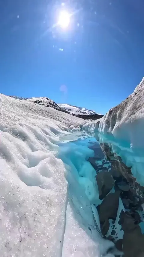 Glacier melt water in Alaska