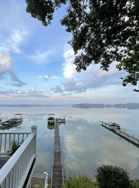 Still morning at the lake cottage. OC from Michigan