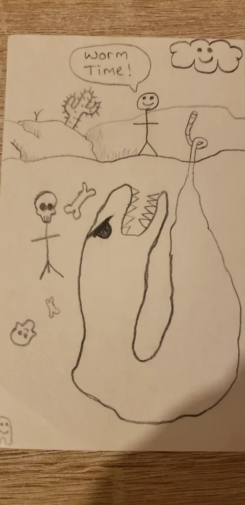 My son drew this. Not sure if I should be worried or impressed?
