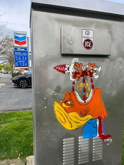 Twisted, Topsy, spray paint, 2026