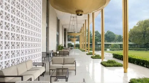 United States Embassy in New Delhi, India (1956-1959) by Edward Durell Stone