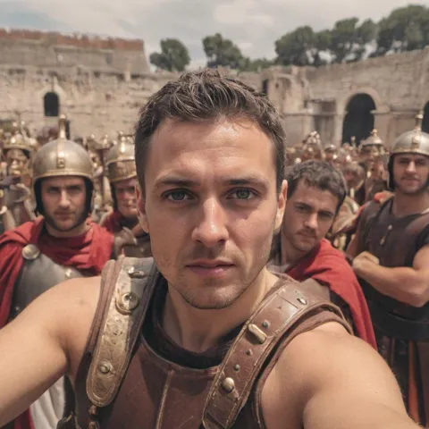 Selfie Taken by a Roman Soldier...